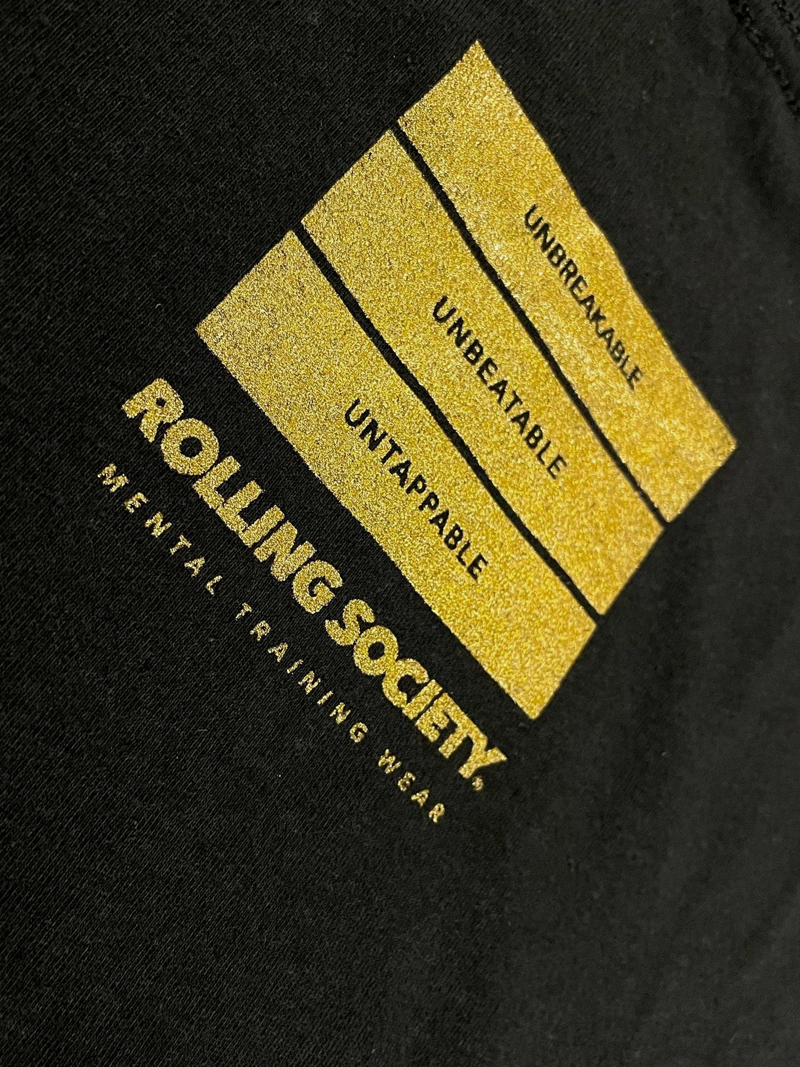 Drill to Kill black t-shirt with gold logo